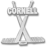 Cornell Big Red Bears Cornell Hockey Stick Pendant - Sterling Silver Jewelry