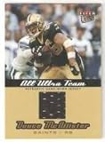 2005 Ultra All-Ultra Team Jerseys Gold #DM Deuce McAllister - New Orleans Saints (Piece of Authentic Game-Worn Jersey) (Football Cards)