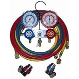 Mastercool (MAS87772G) 2-Way Manifold Gauge Set with 90... Mastercool (MAS87772G) 2-Way Manifold Gauge Set with 90...