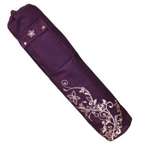 Yoga-mad Women's Wildflower Yoga Mat Bag 63 x 14.5cm - Grape