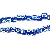 100 Blue Classical Evil Eye Beads