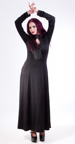 Necessary Evil Shala Gothic Dress - Small - Black