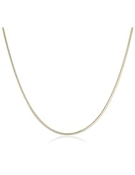 Klassics 10k Yellow Gold .90mm Solid Diamond-Cut Snake Chain Necklace