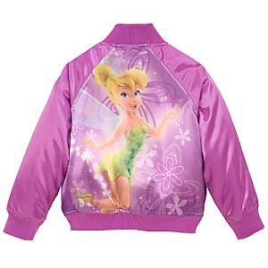 Disney Personalized Varsity Tinker Bell Jacket for Girls
