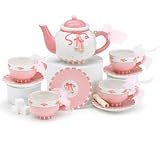 Hand Painted Ballet Slippers Miniature Teaset For Our Ballerinas