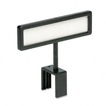 Advantus 75334 - People Pointer Cubicle Sign, Plastic, 9 x 2-1/2, Black-AVT75334