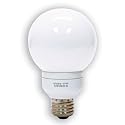 GE 47484 11 Watt (40 Watt equivalent) Energy Smart G25 Globe CFL 6 Year Life Light Bulb 3 Count