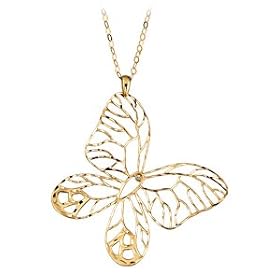 14kt. Yellow Gold Butterfly Pendant by Fred Meyer Jewelers