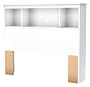 South Shore Furniture, Crystal Collection, Bookcase Headboard 39", Pure White