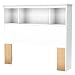 South Shore Furniture, Crystal Collection, Bookcase Headboard 39", Pure White