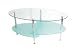 Walker Edison 38 in. Wave Oval Coffee Table