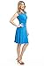 Rekucci Women's Slimming Fit and Flare Tummy Control Dress with Cap Sleeves