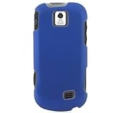 Crystal Hard BLUE RUBBERIZZED Faceplate Cover Case Shield for SAMSUNG M910  ....