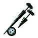 Titanium Fake Expander (Long) - 16g Wire - 0g Black Star Logo - Sold as Pair