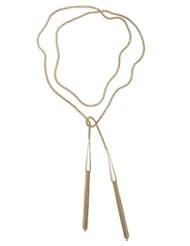Kendra Scott Phara Lariat Chain Tassel Necklace 14k Gold Plated