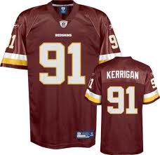 Reebok Ryan Kerrigan Washington Redskins Red Authentic Jersey Size 54