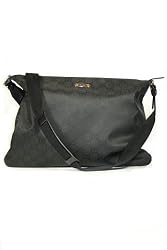 Gucci Handbags Black GG Nylon Messenger (Laptop) 190628