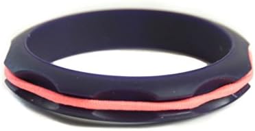 Hairbanglez Miniz Kids Sporty Silicone Fashion Hair Band Bracelet - Dark Purple