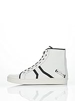 Galliano Zapatillas abotinadas (Blanco / Negro)