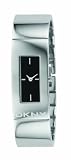 DKNY Ladies Stainless Steel Bangle Watch With Black Dial