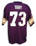 Ron Yary Signed Minnesota Vikings Throwback Purple Jersey - HOF 01