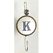 Monogram Large Ceramic Hook - K Monogram Large Ceramic Hook - K