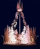 22W Deer At Dusk Inverted Pendant Ceiling Fixture