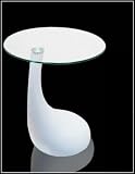 Review design  / Coffee table Tear Drop white