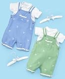 First Impressions Baby Boy Tricycle Club Overalls Set
