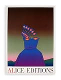ポスター ジャン ミシェル フォロン Alice Editions 傷有りSALE品 額装済 アルミハイグレードフレーム(ブラック)
