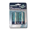 Card Tenergy NiMH D Size 10000mAh high capacity Rechargeable Battery: 2xD
