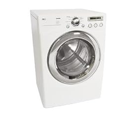 LG : DLE5955W 27in Electric Dryer - White