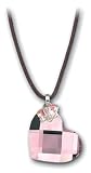 Swarovski Rose Heart and Butterfly Mini Pendant