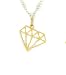 Kris Nations Diamond Solitaire Gold Necklace