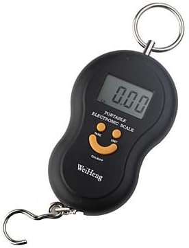 Digital Weighting Hook Scale With Neck Strap -Black (40Kg Max/10G Resolution)