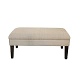 Decorative Storage Bench in Tan