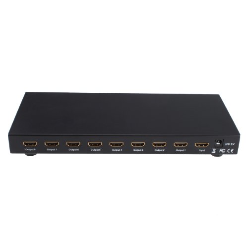 Click To 8 port HDMI 1.3 Amplified Powered Splitter / Signal Distributor For HDTV PS3 XBOX360 DVD Blu-ray Details... 8 port HDMI 1.3 Amplified Powered Splitter / Signal Distributor For HDTV PS3 XBOX360 DVD Blu-ray