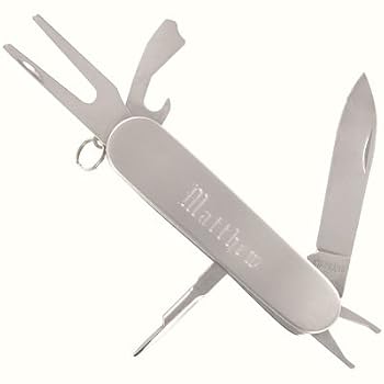 Stainless Steel Multi-Function Golf Tool Pocket Knife Free Engraving