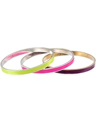 The SAKroots 3 Piece Solid Bangle Bracelet Set, 2.6"