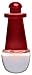 Leviton 49563-LGT Red LED Decorative Night Light, With Light House Shade, White