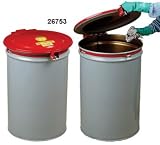 Justrite 26753 New Self-Latching Safety Drum Cover with Vent and Gasket for 55 Gallon Drum