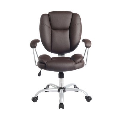Techni Mobili Plush Task Chair, Brown On Sale