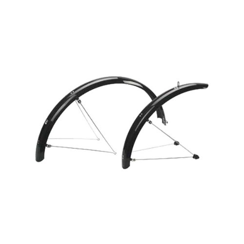 Sunlite Rain Shield Fenders - 1 Pair, 45mm Hybrid, Black