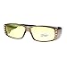 JuicyOrange Womens Fit Over Glasses Polarized Night Driving Rhinestone Sunglasses Brown