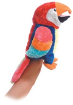 Childrens Toyshop  Toys : Plush Petey Parrot Body Puppet 12"