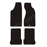 Audi Coupe Tailored Car Mats (1980-1989) Black Premium Carpet (Mid Budget Range)