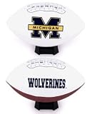 Michigan Wolverines Full Size Embroidered Football - COLLEGE ATHLETICS Sports Merchandise