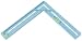 Level Best 193 12-Inch 4-in-1 Multi-Tool Square with Level Vials, Blue