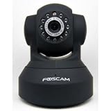 Foscam FI8918W Wireless/Wired Pan & Tilt IP Camera with 8 Meter Night Vision and 3.6mm Lens (67?? Viewing Angle) - Black NEWEST MODEL (replaces the FI8908W)
