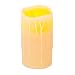 Everlasting Glow Flameless Candle with Timer, Wax Drip Look, Honey Color with Vanilla Scent, 3 by 6-Inch